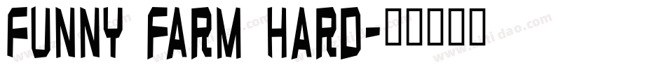 Funny farm hard字体转换